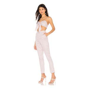 superdown Two Piece Gingham Cami Pant Set XS